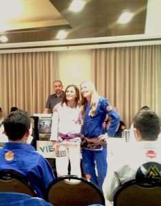 Kate and I at the weigh in